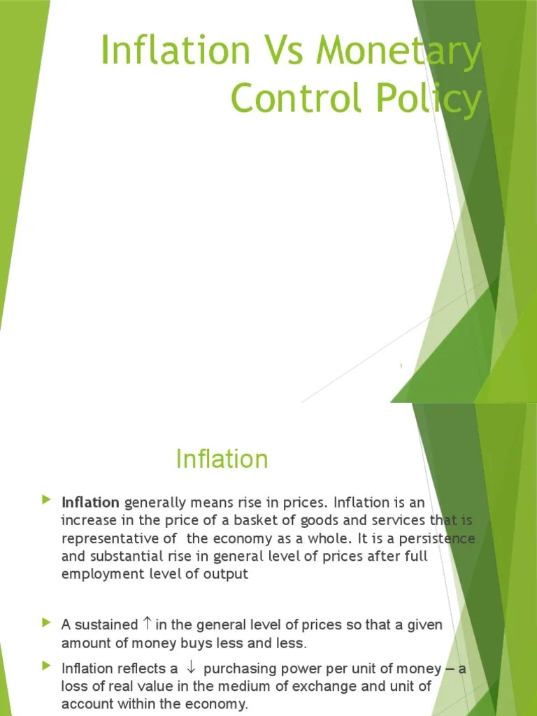 Controlling Inflation Through Monetary Policy: An Analysis Of Interest ...