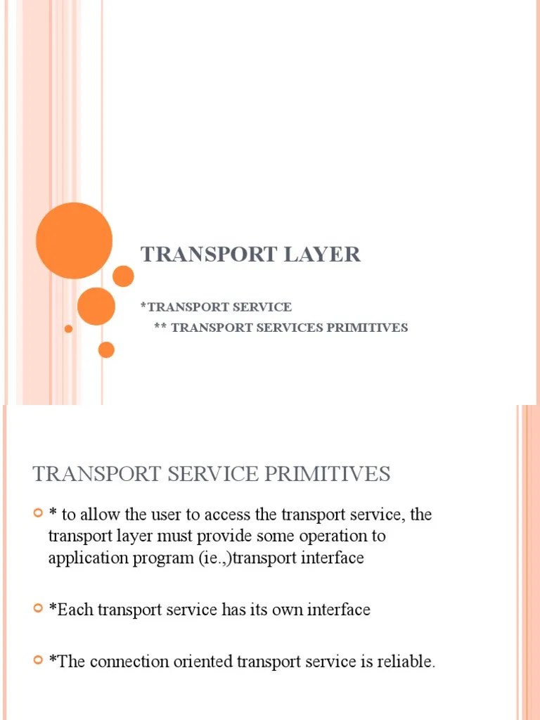 Transport Layer Seminar | PDF | Network Socket | Transmission Control ...