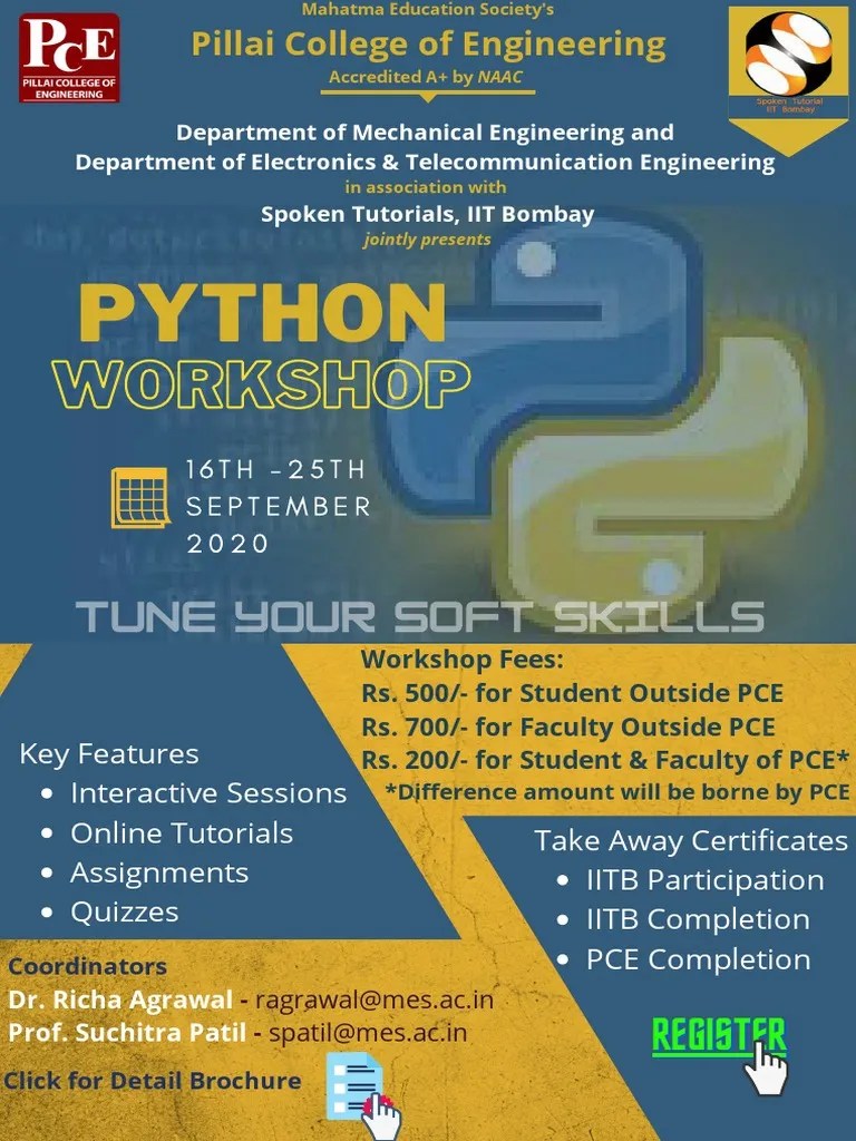 PYTHON Workshop - Flyer | PDF