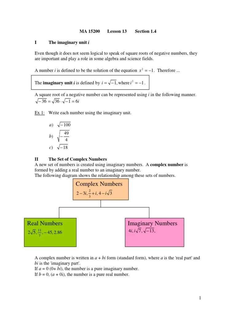 Complex Number PDF | Download Free PDF | Complex Number | Numbers