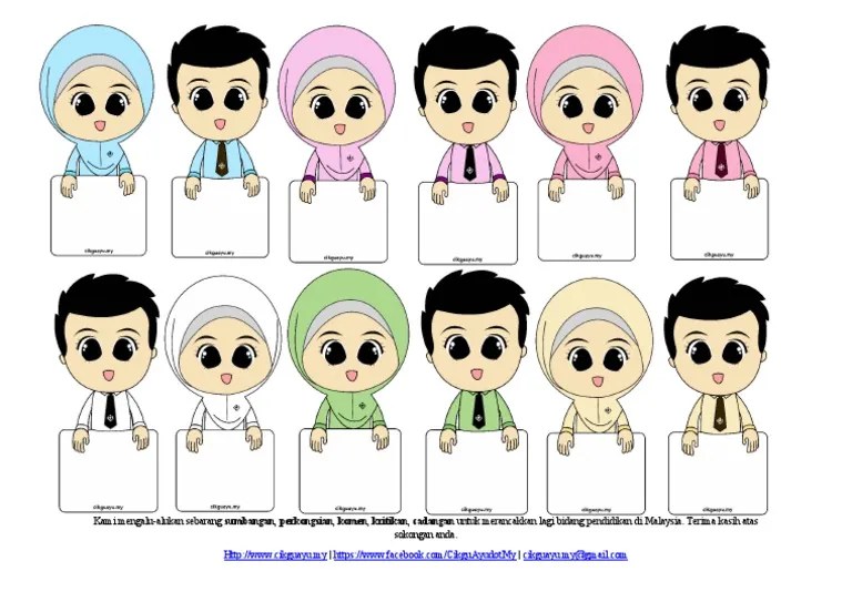 Doodle Murid Sekolah Comel | PDF