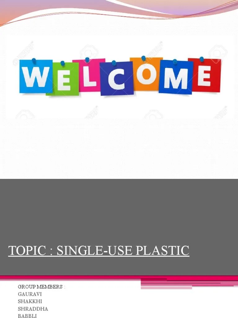 Single Use Plastics@final | PDF | Plastic | Recycling