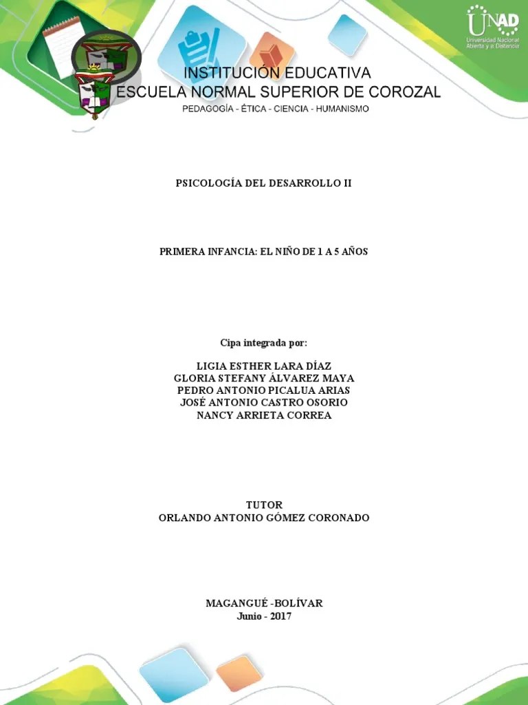 Primera Infancia El Niño De 1 A 5 Años | PDF | Inteligencia | Amor