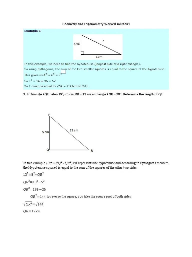 Geometry And Trigonometry | PDF | Sine | Trigonometric Functions