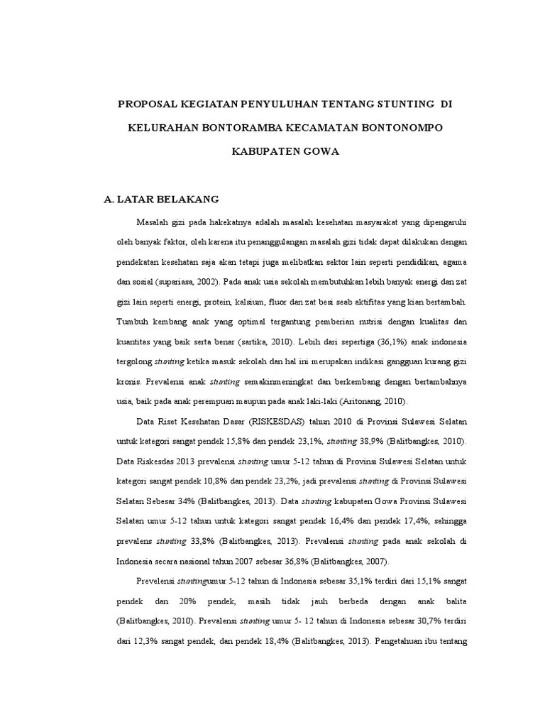 Proposal Penyuluhan KB | PDF