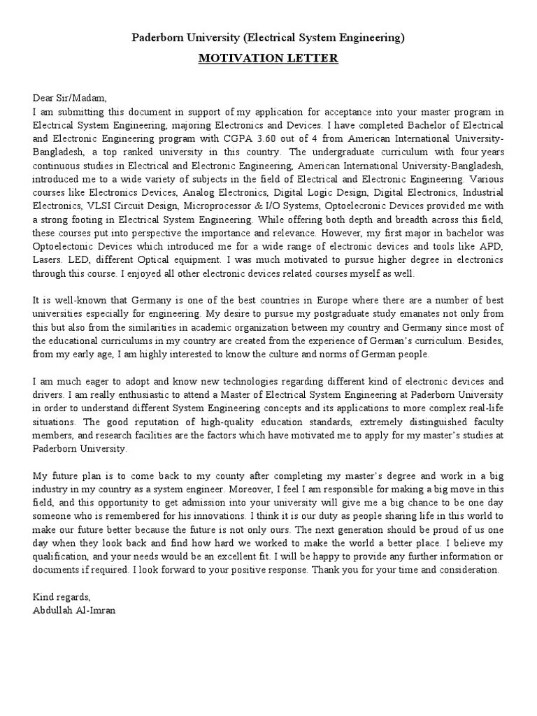 Paderborn University (Electrical System Engineering) : Motivation ...