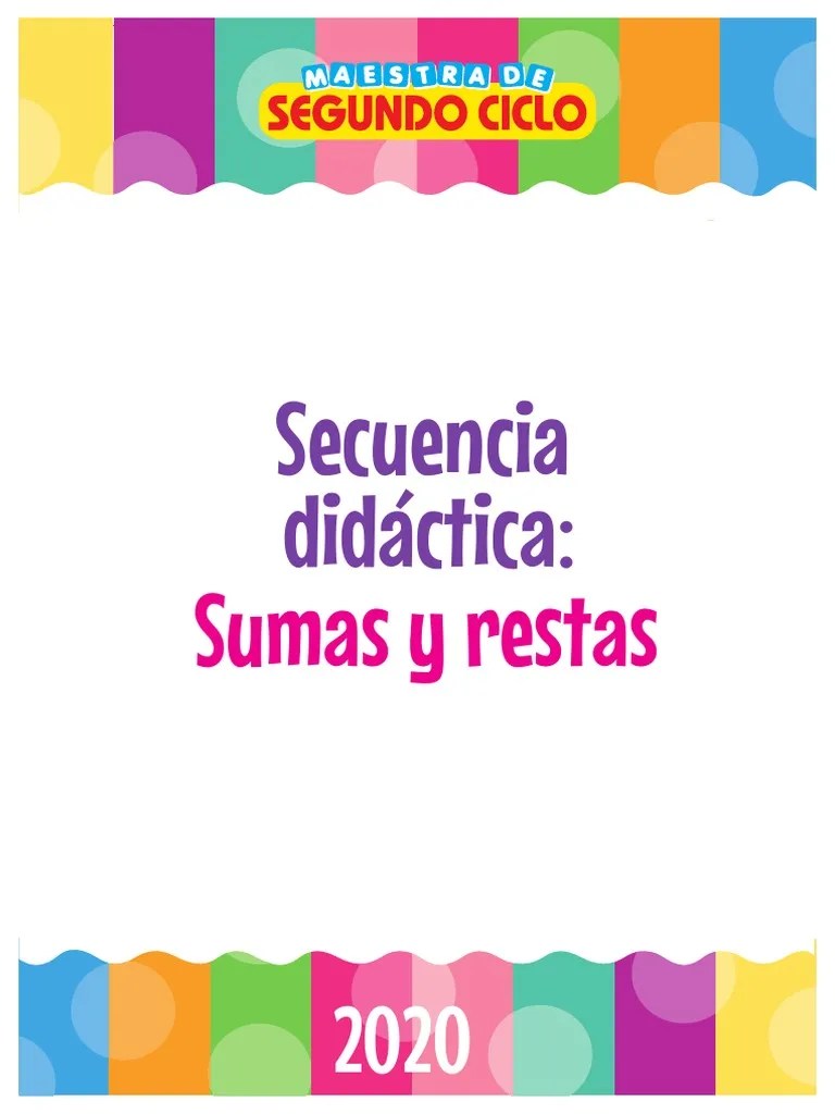 Secuencia Sumas Y Restas | PDF | Sustracción | Matemática Elemental