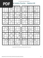 free printable sudoku puzzles medium 6 pdf pdf