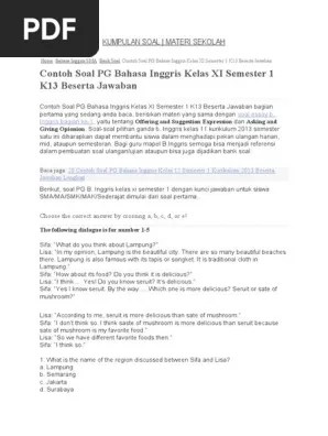 Pdf Soal Uas Bahasa Indonesia Kelas 11 Semester 1 Materi Bindo Academia Edu Contoh Soal PG Geografi Peminatan Kelas XI Semester 1 K13 Beserta Jawaban - Soal-soal pilihan ganda geografi peminatan kelas 11 semester ganjil SMAMA kurikulum 2013 edisi revisi postingan ini berisikan materi tentang Kondisi Wilayah dan Posisi Strategis Indonesia sebagai Poros Maritim Dunia Bab 1.