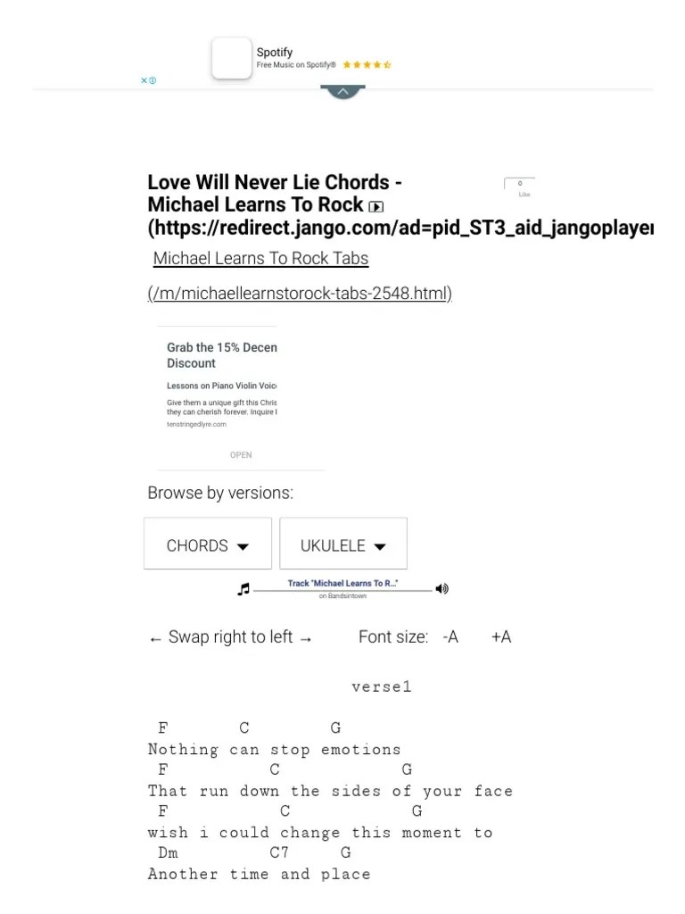 breaking my heart tab song : Mltr Love Will Never Lie