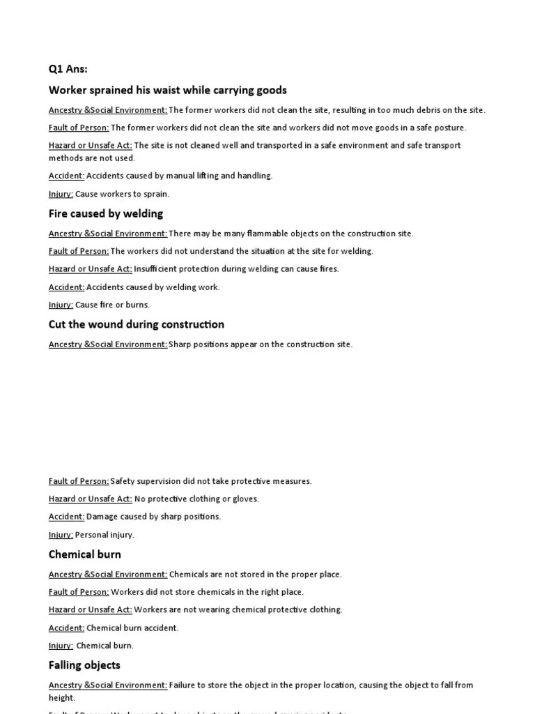 Safety Assignment | PDF | Personal Protective Equipment | Occupational Safety And Health