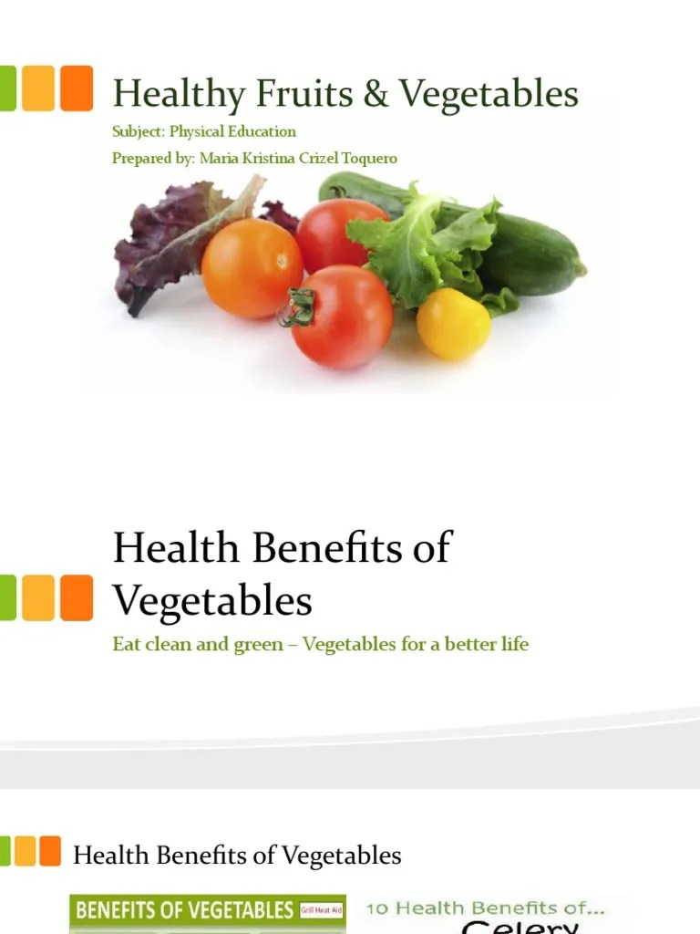 Healthy Fruits & Vegetables | PDF