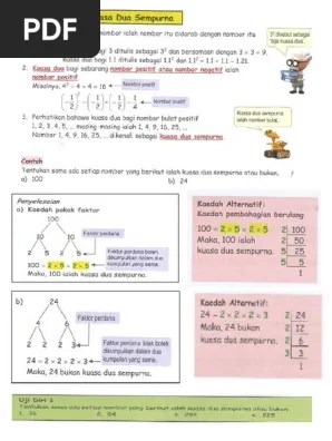 Dengan kata lain, ia adalah hasil darab suatu integer dengan . Math Ting 1 Kuasa Dua Dan Kuasa Dua Sempurna Pdf
