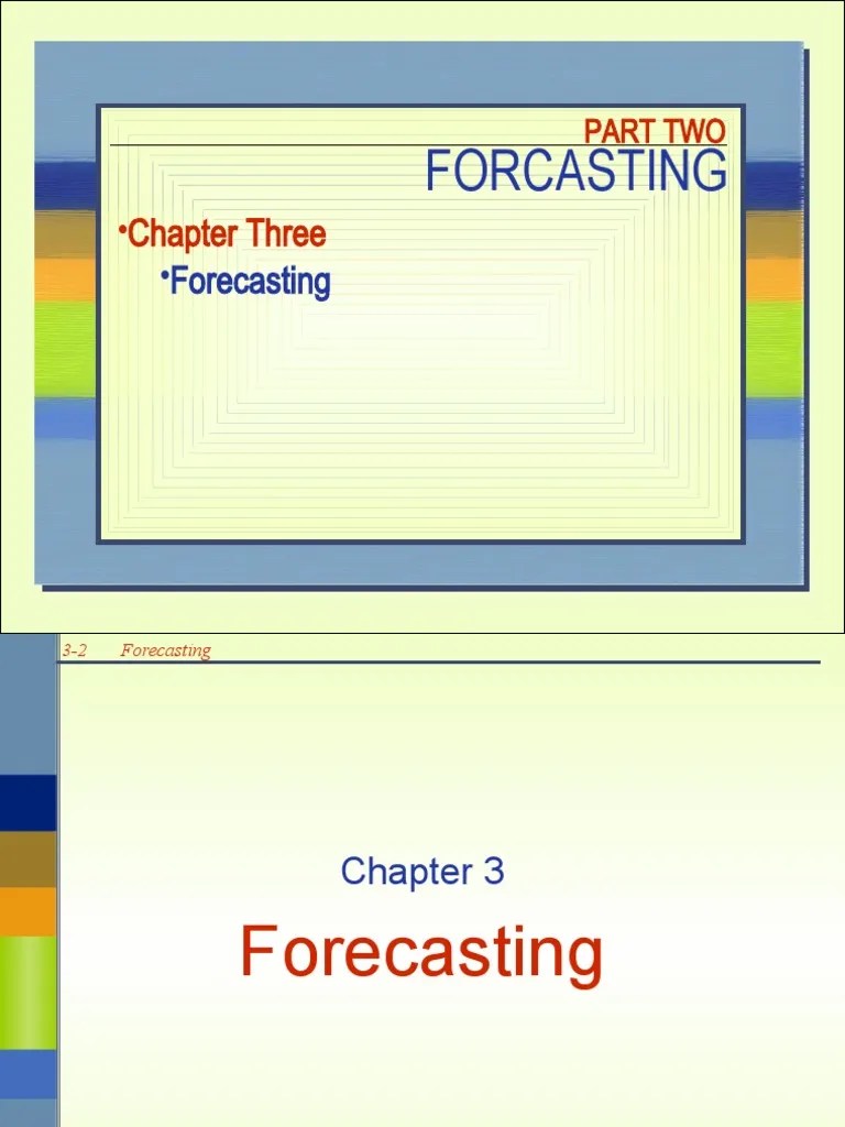 Chap 3 Forecasting | PDF | Errors And Residuals | Forecasting