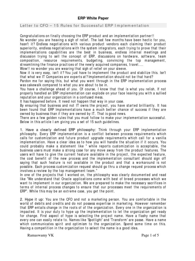 ERP Implementation Techniques | PDF | Enterprise Resource Planning | Audit