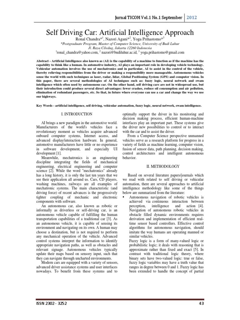 EN Self Driving Car Artificial Intelligence PDF | PDF | Robotics ...