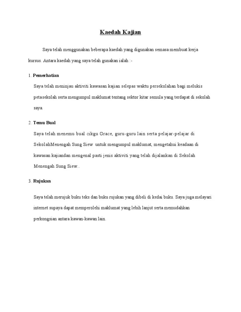 Contoh folio tugasan pt3 geografi lengkap serta tips dan panduan lukis peta. Kaedah Kajian Geografi Pmr Pdf