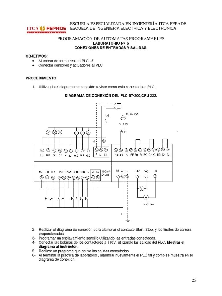 PRACTICA 6-Autómatas Programables | PDF | Controlador Lógico Programable | Corriente Eléctrica
