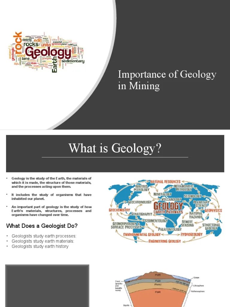 Importance Of Geology In Mining | PDF | Rock (Geology) | Geology