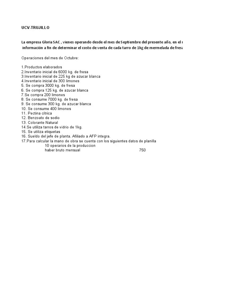 Costos | PDF | Inventario | Procesos De Negocio