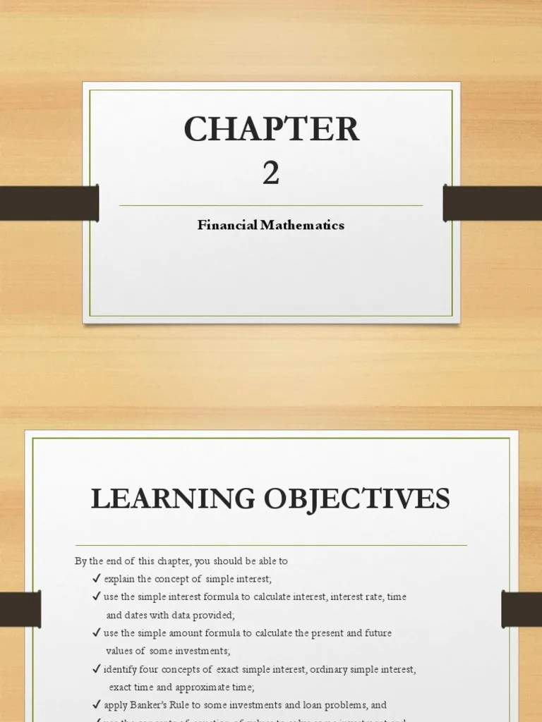 A Comprehensive Overview Of Key Concepts In Financial Mathematics | PDF | Interest | Present Value
