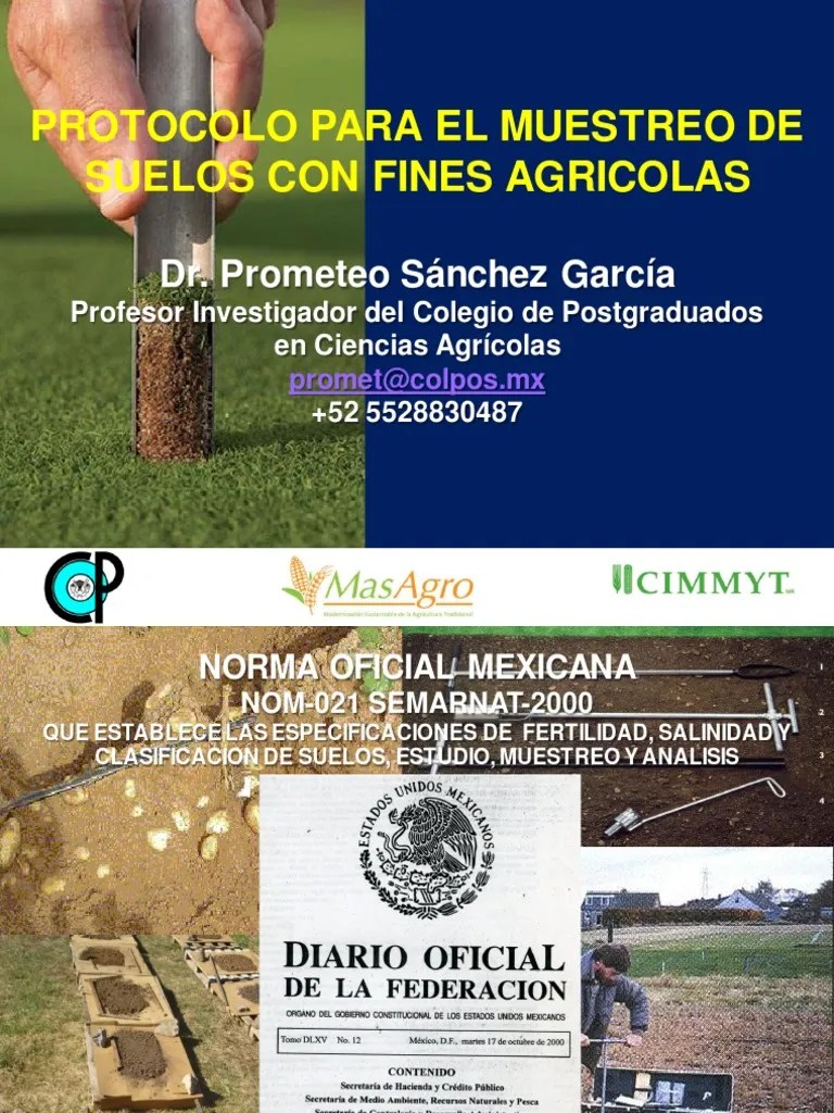 Protocolo Muestreo De Suelos Agricolas | PDF | Muestreo (Estadísticas ...