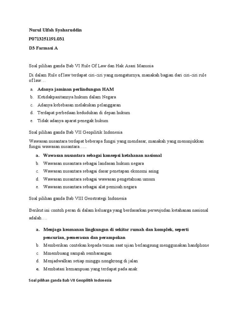 Nurul Ulfah Syaharuddin (Kewarganegaraan)