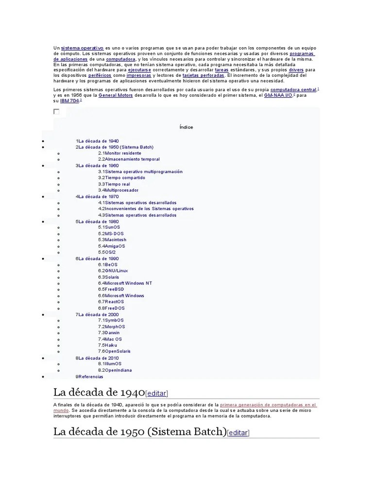 Sistemas Operativos | PDF | Microsoft Windows | Mac OS