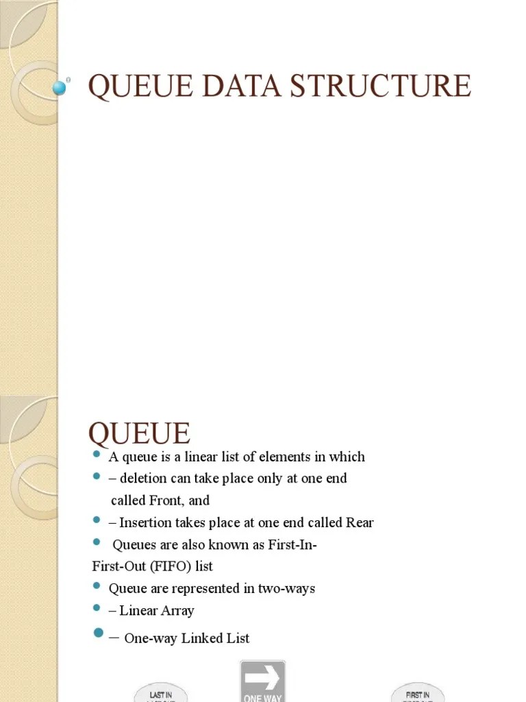 Queue Data Structure | PDF | Queue (Abstract Data Type) | Mathematical ...