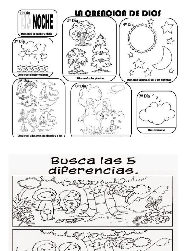 La Creacion De Dios En 7 Dias | PDF