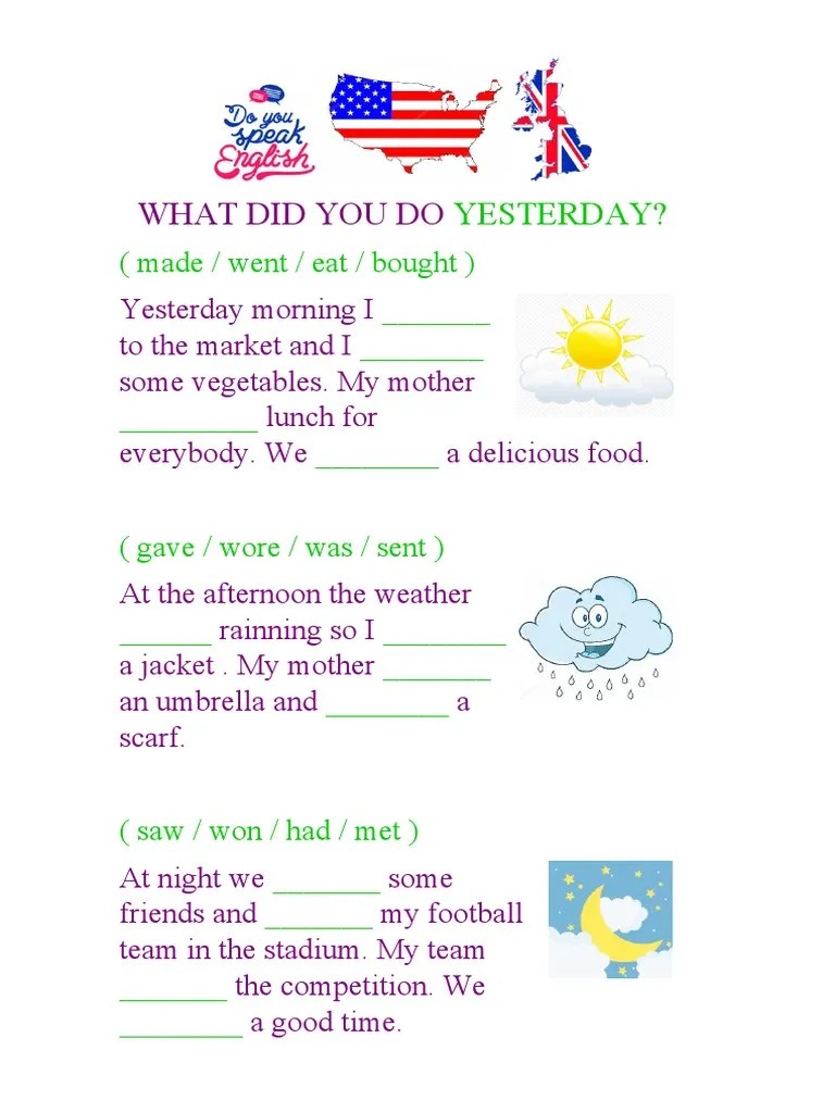 Task 4th Irregular Verbs | PDF
