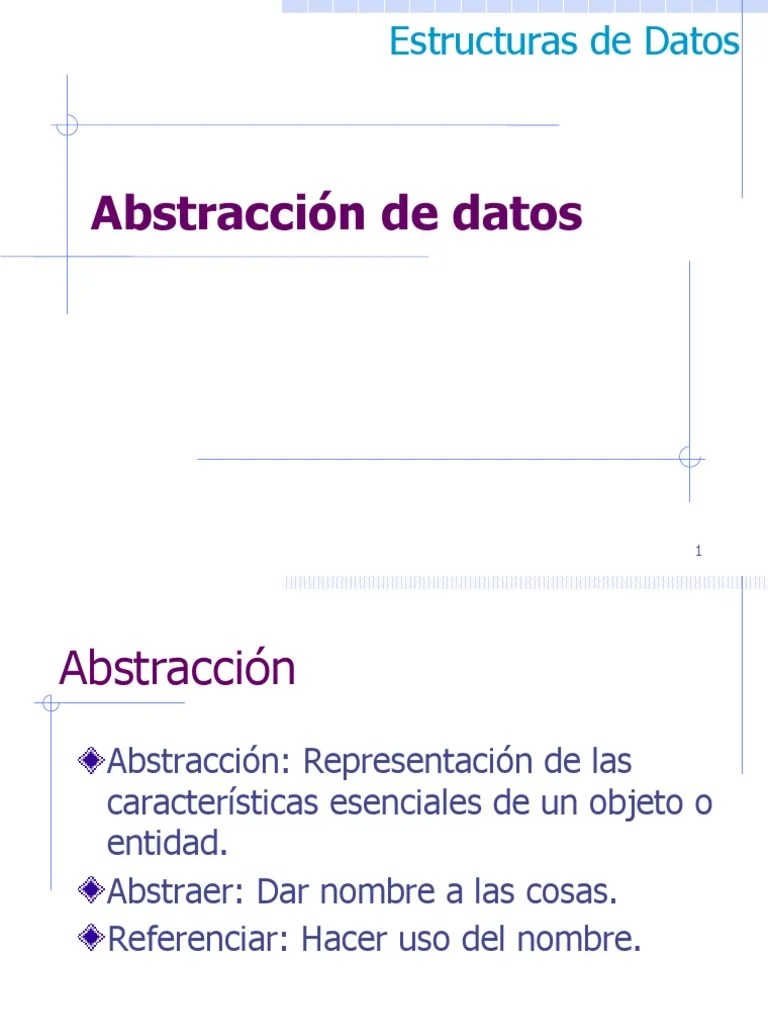 Abstraccion De Datos | Descargar Gratis PDF | Abstracción (informática) | Objeto (informática)