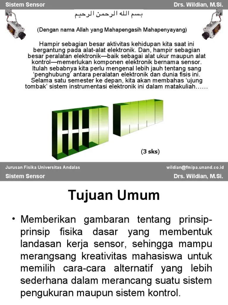 1 Karakteristik Sensor | PDF