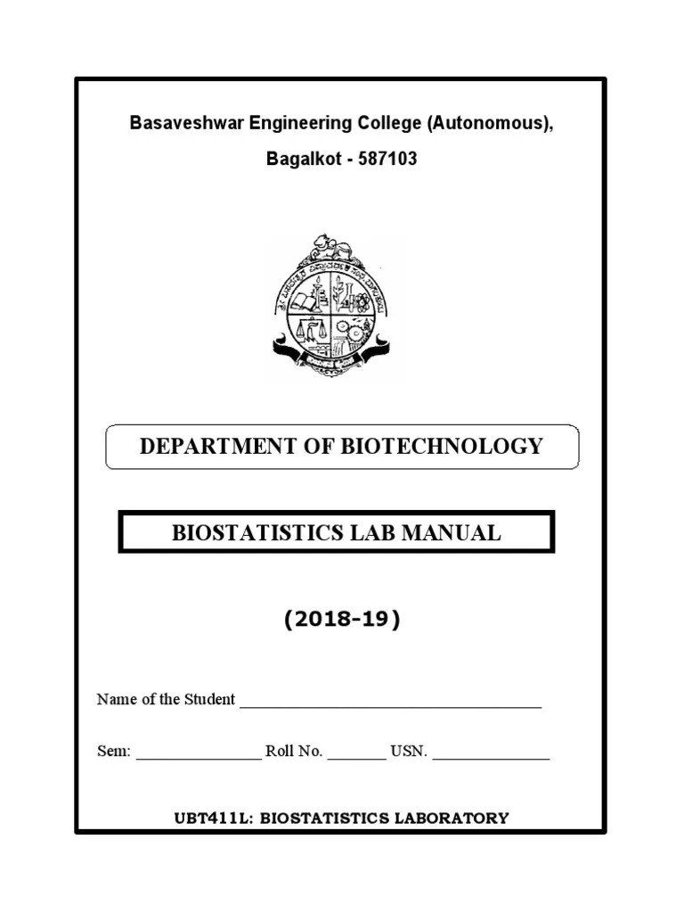 Biostatistics Lab - 4 Sem | PDF | Regression Analysis | Spss