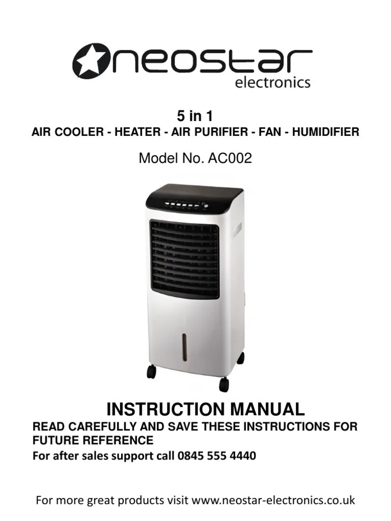 Instruction Manual: Model No. AC002 | PDF | Ac Power Plugs And Sockets | Filtration