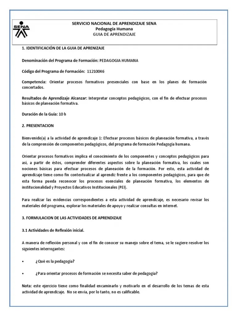 Guia De Aprendizaje 1 PDF | PDF