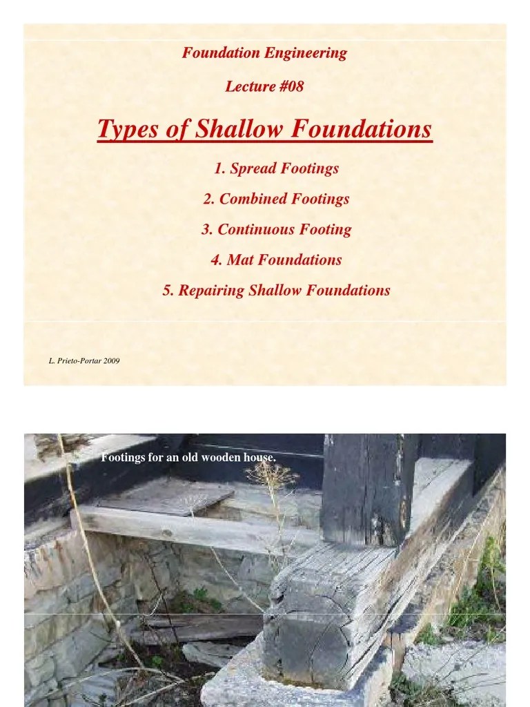 Lecture08 Types Of Shallow Foundations | PDF