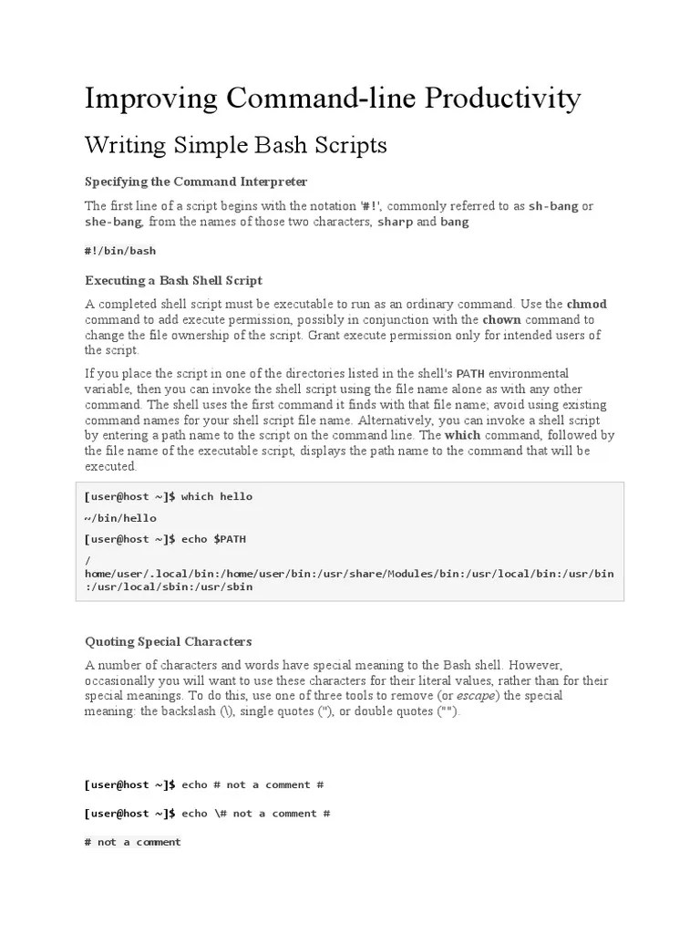 An Introduction To Bash Scripting: Creating Simple Shell Scripts And Automating Common Tasks ...