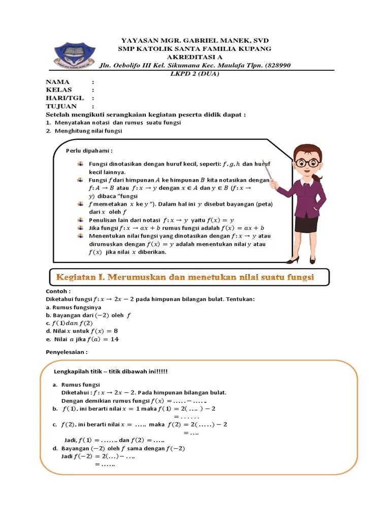 LKPD Ii Relasi Dan Fungsi | PDF