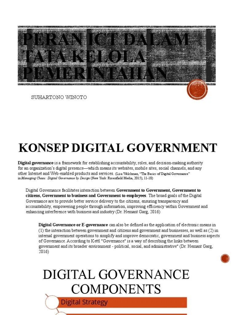 Materi-Konsep Digital Governance | PDF | Governance | Accountability