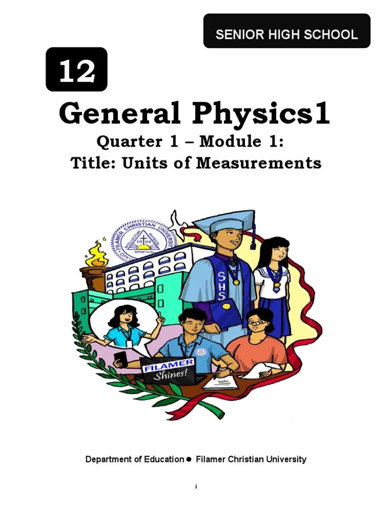 General Physics1: Quarter 1 - Module 1: Title: Units Of Measurements | Download Free PDF ...