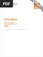 0580 Syllabus 2025-2027 | PDF | Mathematics | Arithmetic