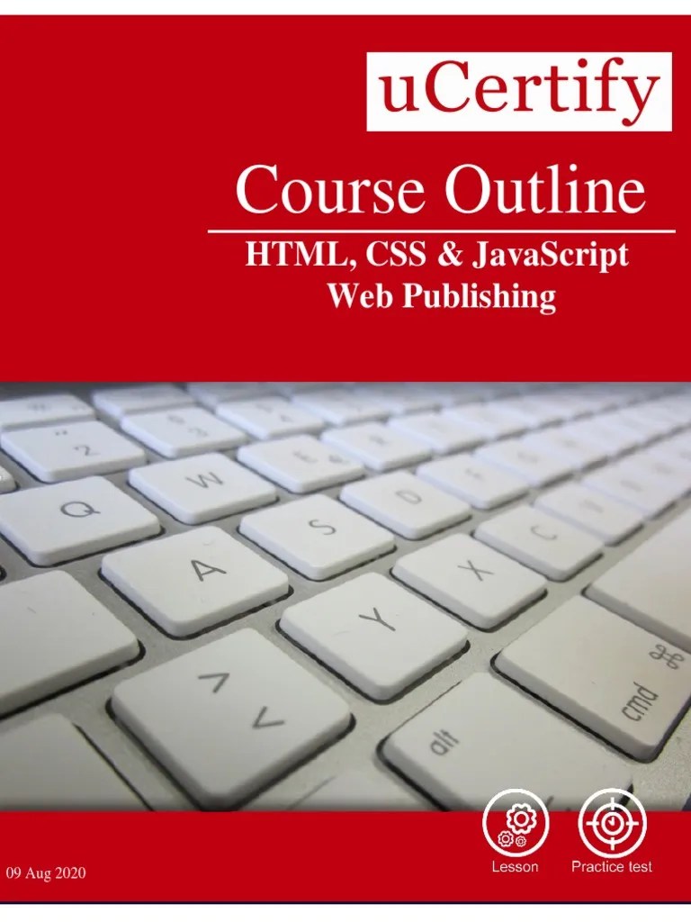 Course - Outline - Pearson HTML Css Js | Download Free PDF | Html ...