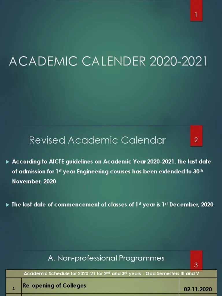 Academic Calender 2020 PDF | PDF | Academic Term | Educational Technology