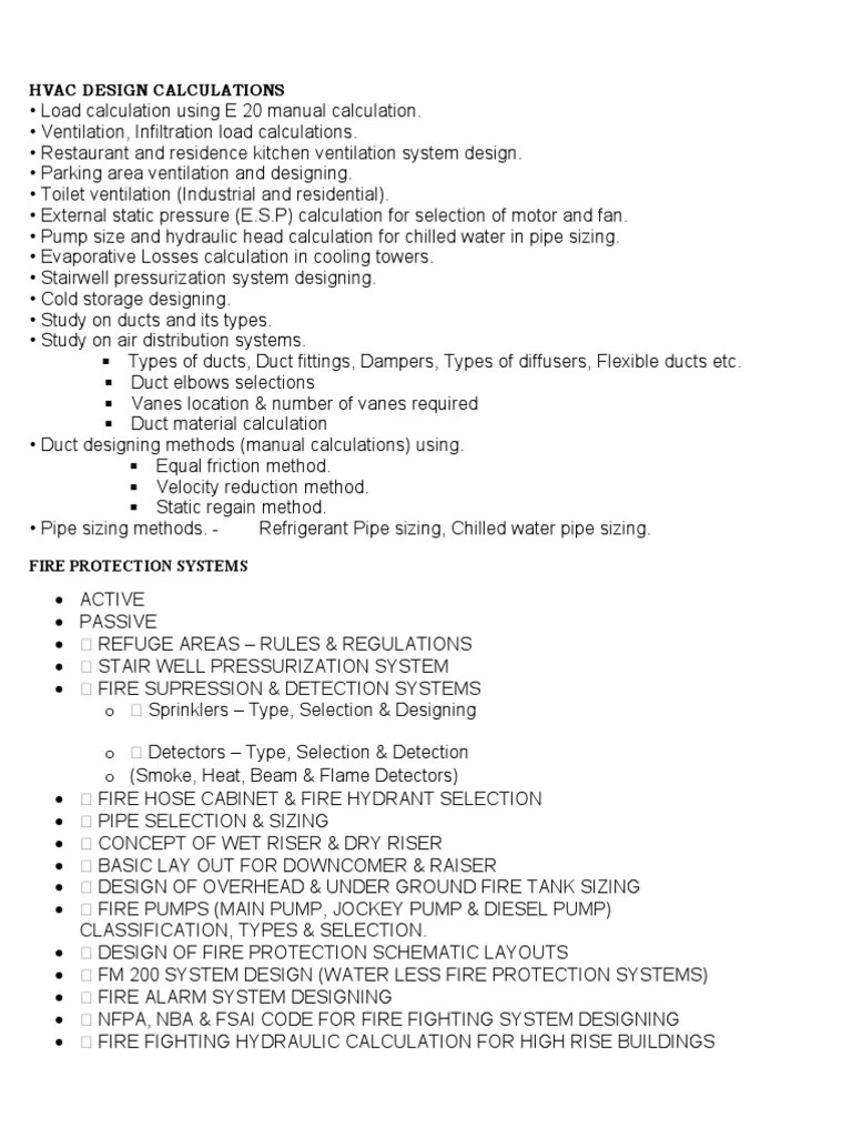 Hvac Design Calculations | PDF