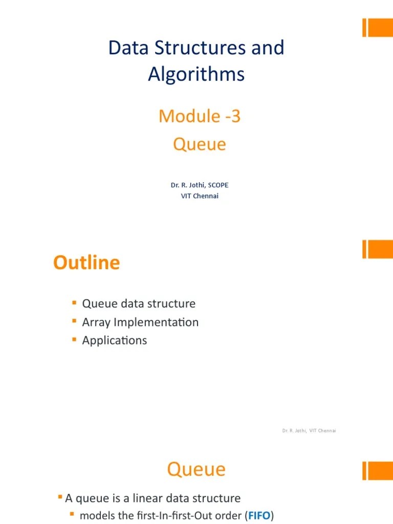 Data Structure Module-3 Queue | PDF | Queue (Abstract Data Type ...