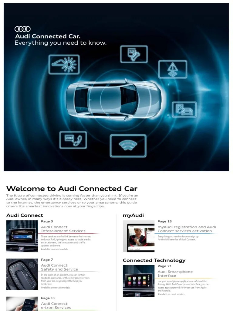 Audi Connected Car.: Everything You Need To Know | PDF | Audi | Smartphone