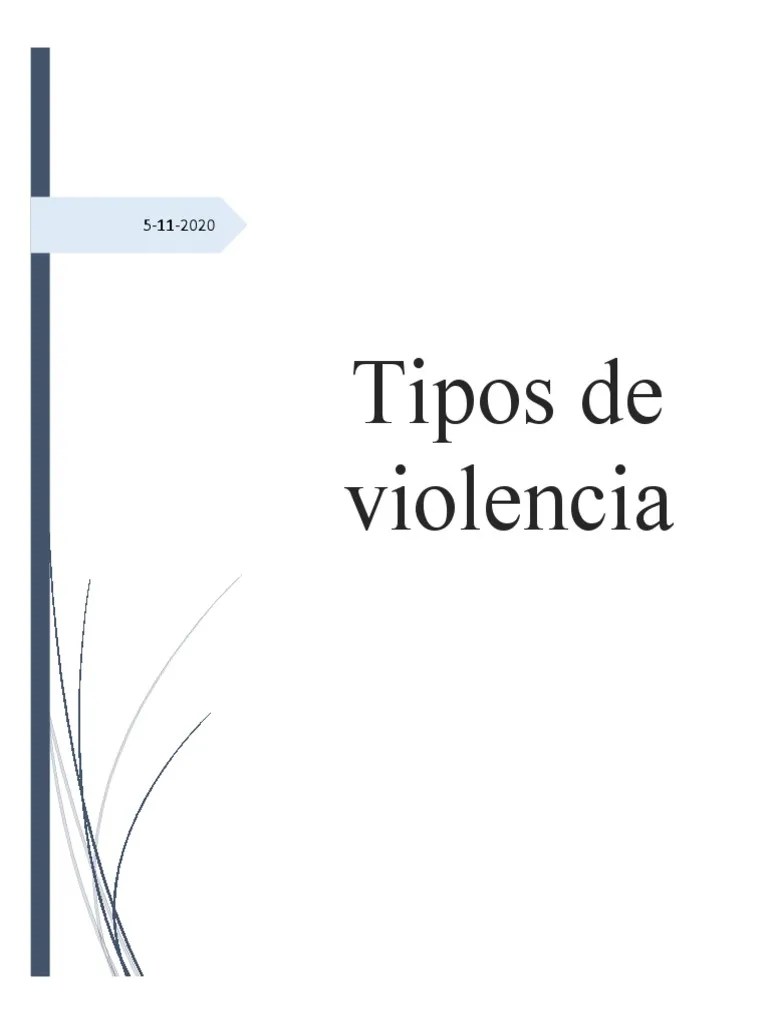Tipos De Violencia | PDF | Violencia | La Violencia Contra Las Mujeres