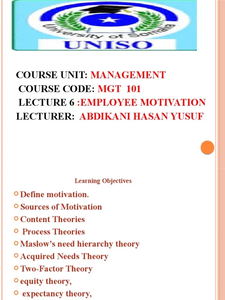 Chapter 6 Motivating Employees | PDF | Reinforcement | Motivation