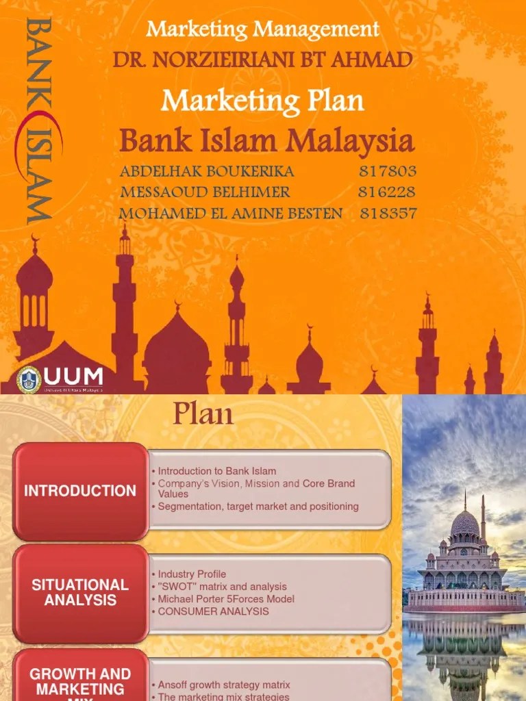 Menyanyi lagu kemerdekaan, membuat poster muharram, foto kreatif, . Marketingplanbankislammalaysia 151024161127 Lva1 App6892 2013 Market Segmentation Banks